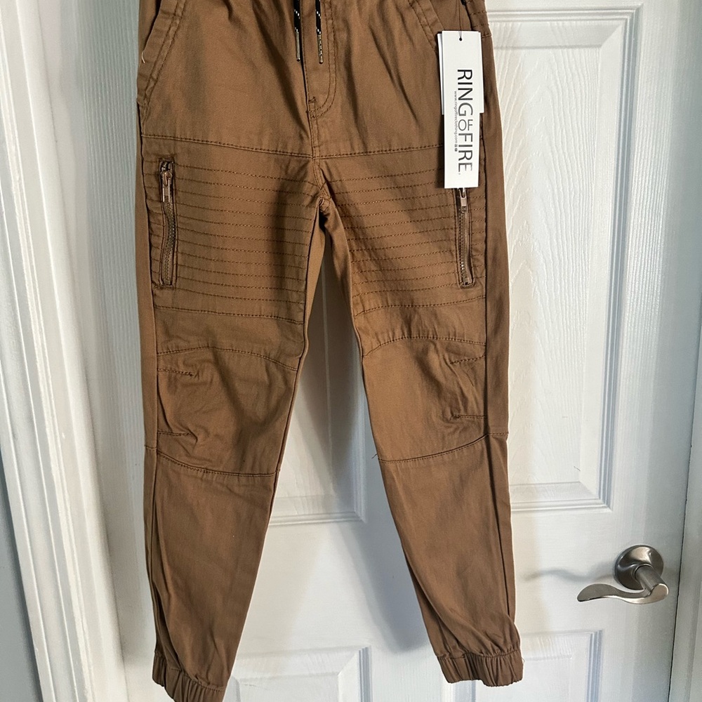 Ring of Fire Tan Cotton Joggers